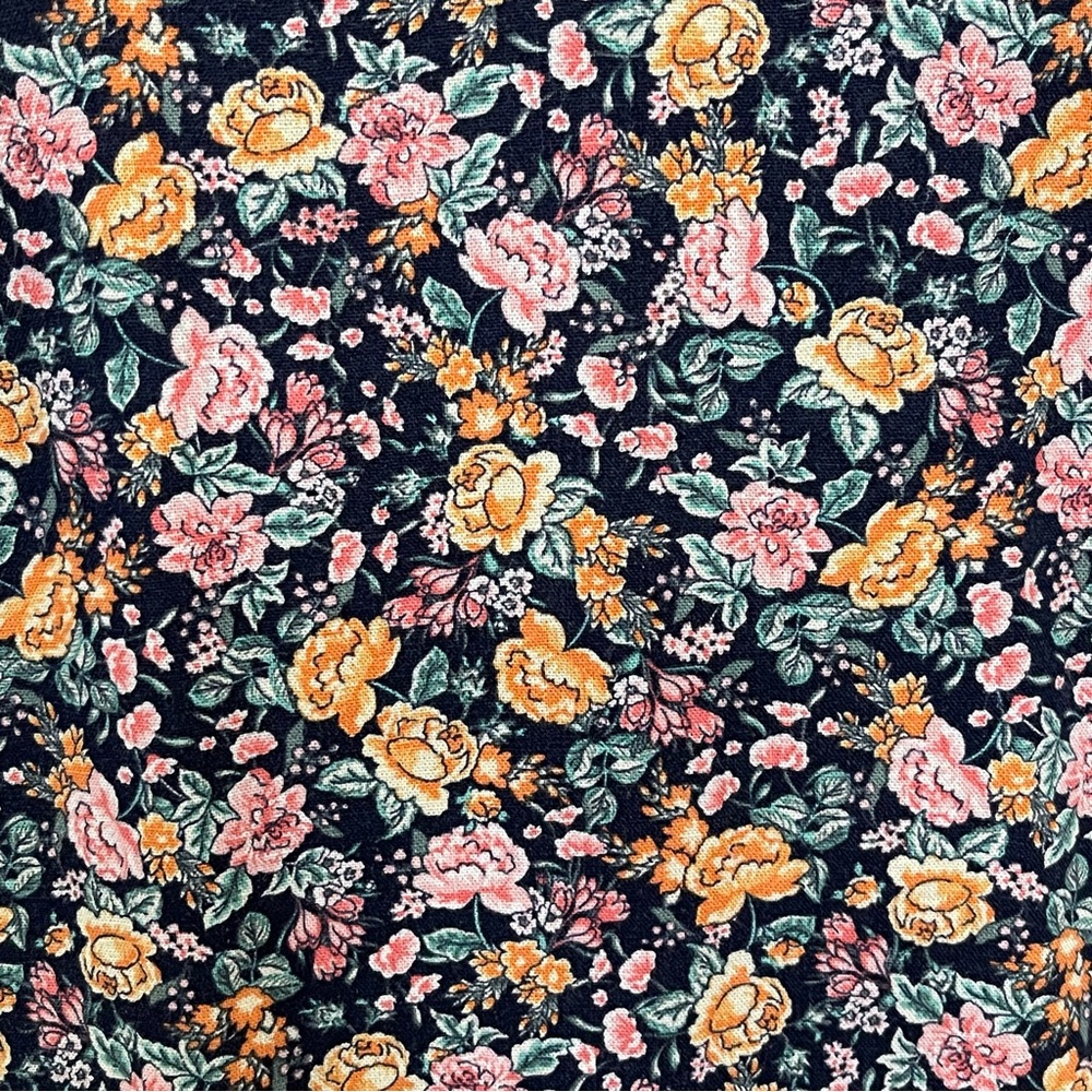 Old Navy Ditsy Floral Cami Mini Dress Linen Blend Flirty Boho Cottage Size M - Picture 6 of 13